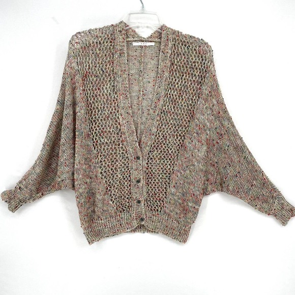 Kbf Urban Research Sweaters - KBF Urban Research One Piece A-Line Long Sleeve Multi Color Cardigan Sweater